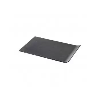 Revol 647783 Revol Basalt Collection Rect. Plate 1 Curved Edge - Ma...