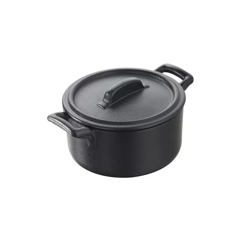 Revol Belle Cuisine Collection Round Cocotte With Lid 20 cl - Cast iron style - Set of 4 pcs Revol Belle Cuisine Collection Round Cocotte With Lid 20 cl - Cast iron style - Set of 4 pcs