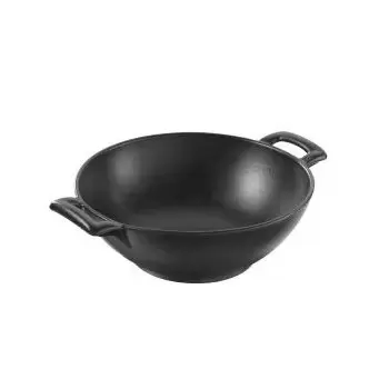 Revol Belle Cuisine Collection Individual Wok 20 cm 1L - Cast iron style - Set of 4 pcs