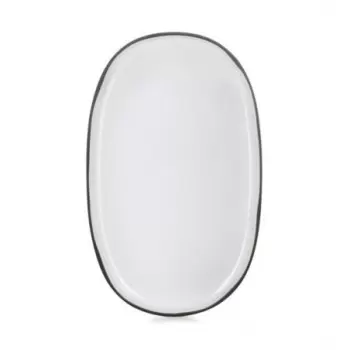 Revol 652759 Revol Caractere Collection Oval Plate - White Cumulus ...