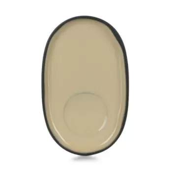 Revol 652765 Revol Caractere Collection Saucer - Nutmeg - Set of 4 pcs