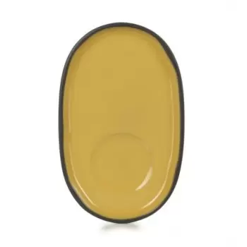 Revol 652771 Revol Caractere Collection Saucer - Tumeric - Set of 4...