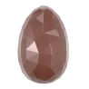 Thermoformed Polycarbonate Chocolate Mold - Diamond Egg - 1 Cavity -134 mm x 88.6 mm x h 88.6 mm - 150 gr