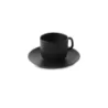 Revol Equinoxe Collection Espresso Cup And Saucer 8 cl - Cast iron style - Set of 6 pcs