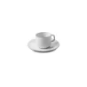 Revol Equinoxe Collection Espresso Cup And Saucer 8 cl - White Cumulus - Set of 6 pcs