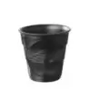 Revol Froisse Collection Cappuccino Tumbler 18 cl - Satin black - Set of 6 pcs