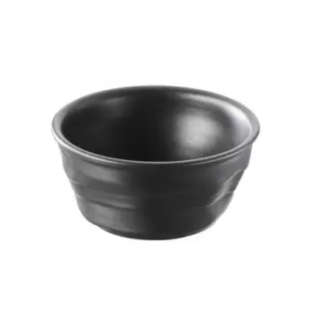 Revol Froisse Culinaire Collection Ramekin 10 cm 17 cl - Satin black - Set of 6 pcs