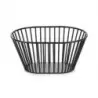 Revol Inspired. By Revol Collection Deep Bread Basket Oval 19.7 cm - Black metal