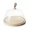 Revol Inspired. By Revol Collection Cloche.Large & Oak Base - Glass