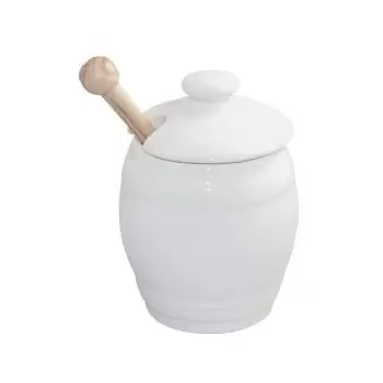 Revol 640451 Revol Les Essentiels Collection Mustard Pot With Spatu...