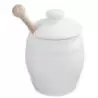 Revol Les Essentiels Collection Mustard Pot With Spatula - White - Set of 4 pcs