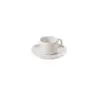Revol Madeleine Collection Espresso Cup And Saucer 8 cl - Alabaster white - Set of 6 pcs