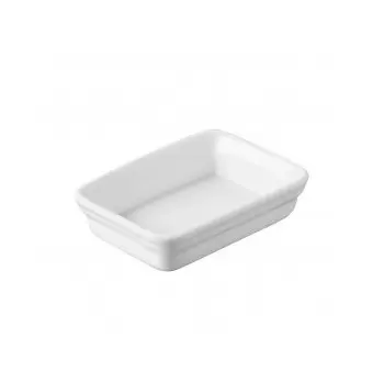 Revol Miniatures Collection Rectangular Dish 7X5 cm - White - Set of 6 pcs