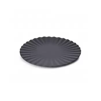 Revol 655383 Revol Pekoe Collection Plate 21 cm - Black Smooth - Se...