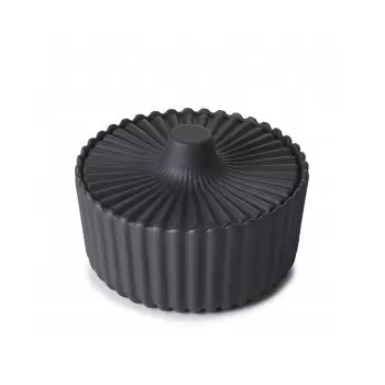Revol 653639 Revol Pekoe Collection Sugar Bowl With Lid 10 cl - Bla...