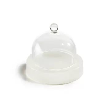 Revol 411272 Revol ICE Collection Butter Dish With Glass Dome - Nac...