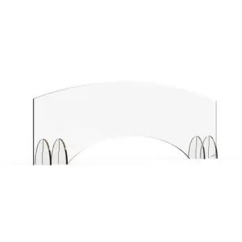 Rosseto AG006 Rosseto Avant Guarde 48x15.5 Acrylic Sneeze Guard wit...