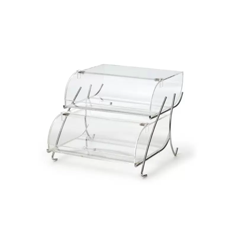 Rosseto BAK2937 Rosseto Two-Tier Bakery Case with Stainless Steel W...