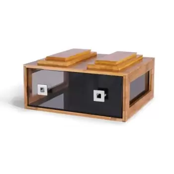 Rosseto BD105 Rosseto Double-Wide Bamboo Drawer - 1 Piece - 16 x 15...