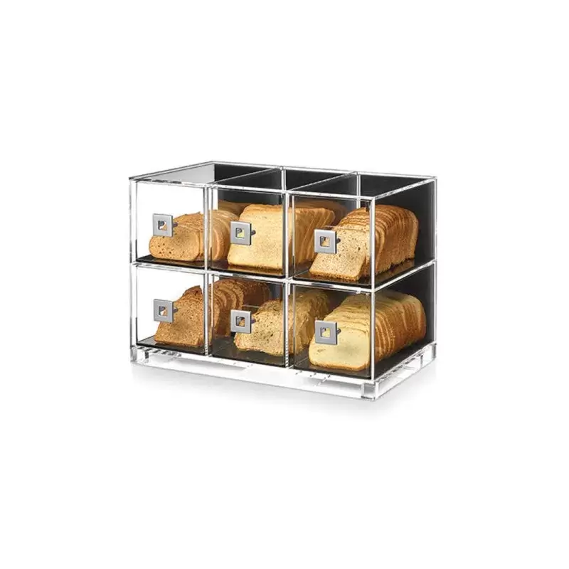 Rosseto BD115 Rosseto Six Drawer Acrylic Bakery Case - 1 Piece - 19...