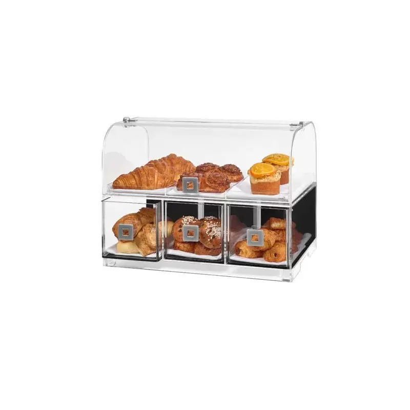 Rosseto BD128 Rosseto Dome Bakery Case with Three Drawers and Three...