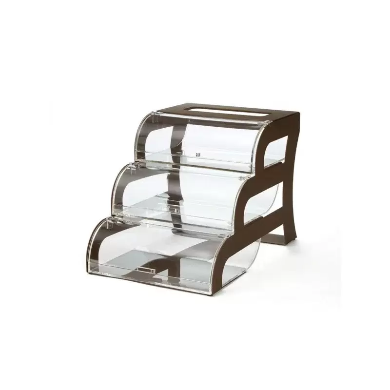 Rosseto BK017 Rosseto Three-Tier Bakery Case with Bronze Frame - 1 ...