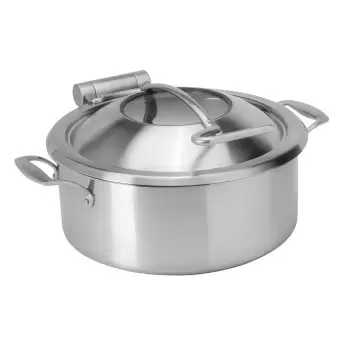 Rosseto CP100 Rosseto Home Style 4.75 QT Stainless Steel Chafing Po...