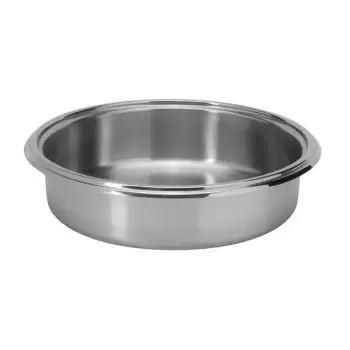 Rosseto CP102 Rosseto Round 4.75 QT Stainless Steel Food Pan - 12.7...