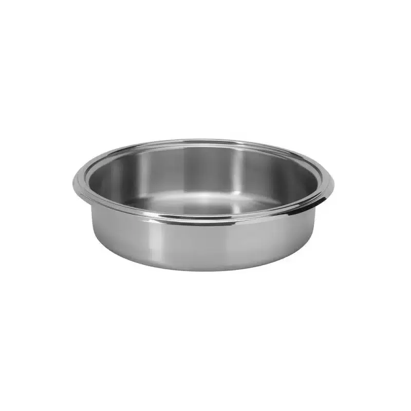 Rosseto CP102 Rosseto Round 4.75 QT Stainless Steel Food Pan - 12.7...