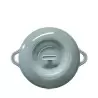 Revol Bombance Collection Porcelain Lid For Cocotte 29 cm Induction Oven - Cloud Grey