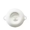 Revol Bombance Collection Porcelain Lid For Cocotte 26 cm Induction Oven - Alabaster white