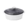 Revol Revolution 2 Collection Oval Cocotte 12.75''/32.5 cm - Matt slate style Induction Crescendo argent