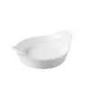 Revol Miniatures Collection Fluted Round Eared Dish - White - Set of 6 pcs