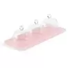 Revol SWEETIE Collection Tray With 3 Dome - Pink Nacryl - Set of 6 pcs