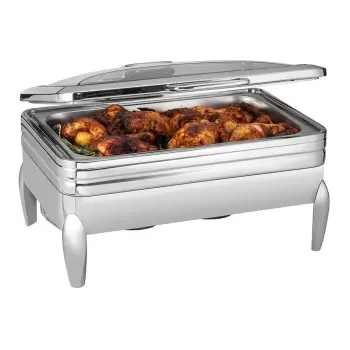 Rosseto CP401F Rosseto De Luxe Rectangle Stainless Steel Chafing Di...