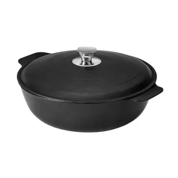 Rosseto CW007BK Rosseto Cooklite Black -Cast Aluminum Coated Casser...