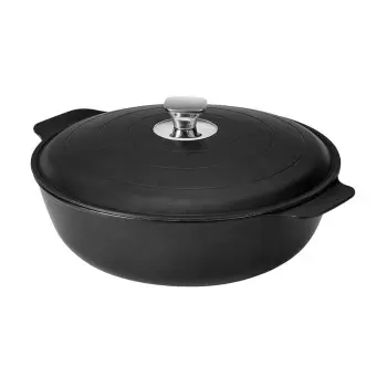 Rosseto CW095BK Rosseto Cooklite Black -Cast Aluminum Coated Casser...