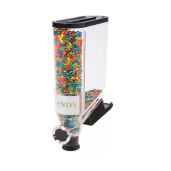 Rosseto DS101 Rosseto PRO-BULK 3.5 Gal. Single Dispenser with Black...