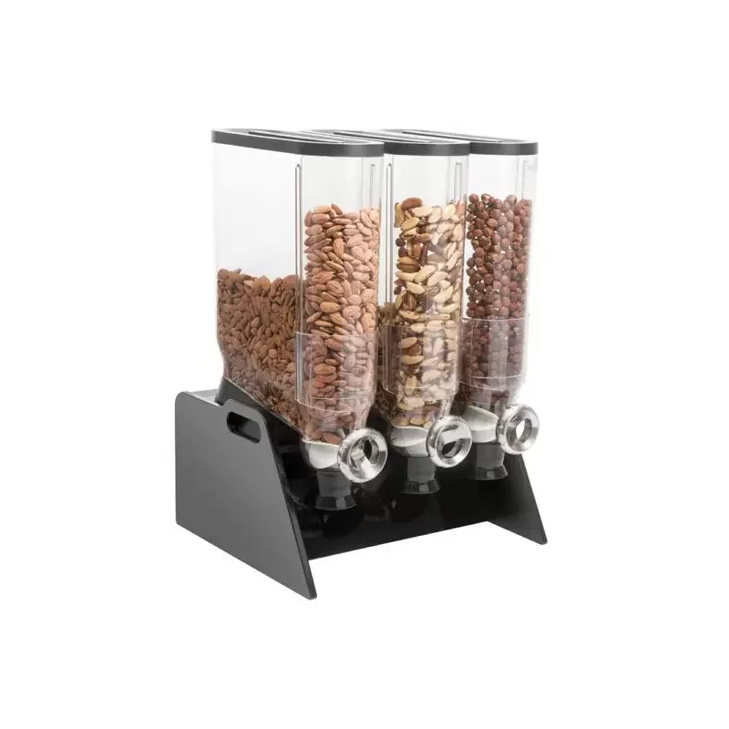 Rosseto DS109 Rosseto PRO-BULK 3.5 Gal. 3-Container Tabletop Dispen...