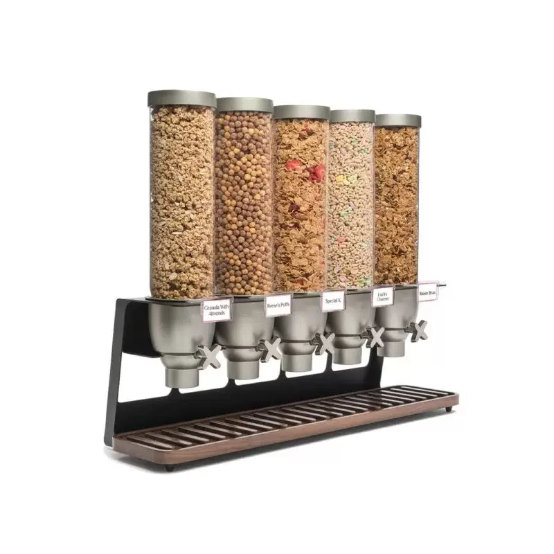 Rosseto EZ522 Rosseto EZ-SERV 1.3 Gal. 5-Container Tabletop Dispens...