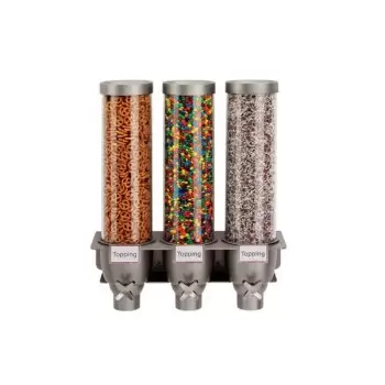 Rosseto EZ525 Rosseto EZ-SERV 1.3 Gal. 3-Container Wall Mount Dispe...