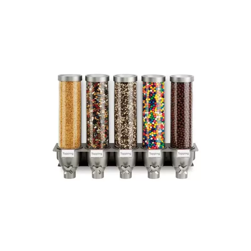 Rosseto EZ527 Rosseto EZ-SERV 1.3 Gal. 5-Container Wall Mount Dispe...