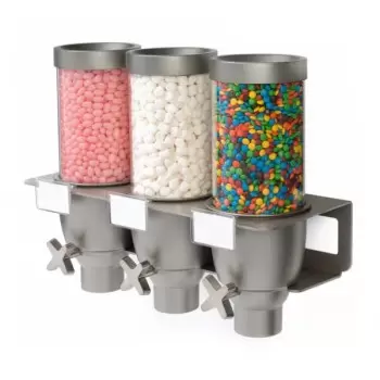Rosseto EZ533 Rosseto EZ-SERV 0.65 Gal. 3-Container Wall Mount Disp...