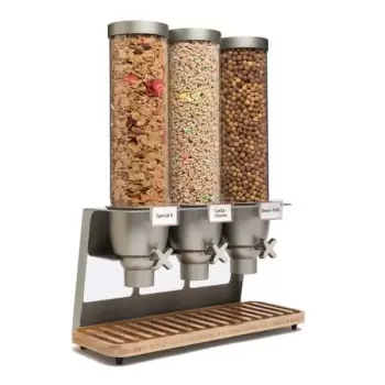Rosseto EZ547 Rosseto EZ-SERV 1.3 Gal. 3-Container Tabletop Dispens...