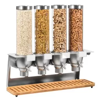 Rosseto EZ548 Rosseto EZ-SERV 1.3 Gal. 4-Container Tabletop Dispens...