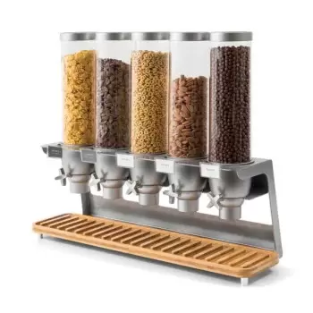 Rosseto EZ573 Rosseto EZ-SERV 1.3 Gal. 5-Container Tabletop Dispens...