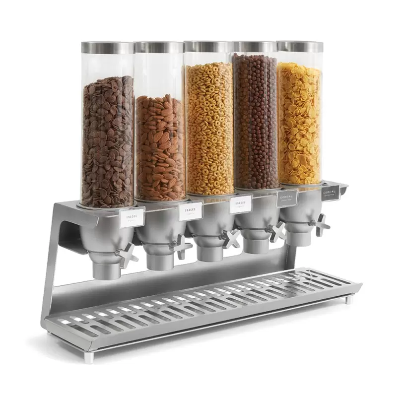 Rosseto EZ558 Rosseto EZ-SERV 1.3 Gal. 5-Container Tabletop Dispens...