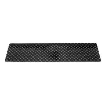 Rosseto GLS025B Rosseto Zenit Black Narrow Rectangle Handmade Glass...