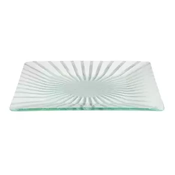 Rosseto GLS033W Rosseto Stelo White 14" Square Handmade Glass Platt...