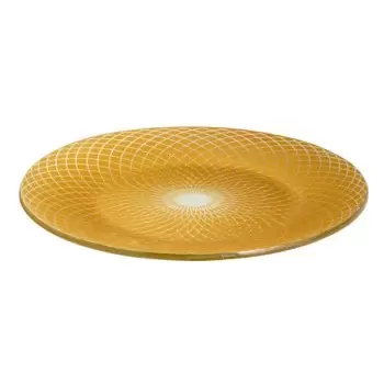 Rosseto GLS036G Rosseto Spiro Gold 15.6" Round Handmade Glass Platt...